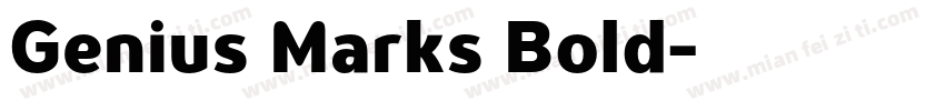 Genius Marks Bold字体转换